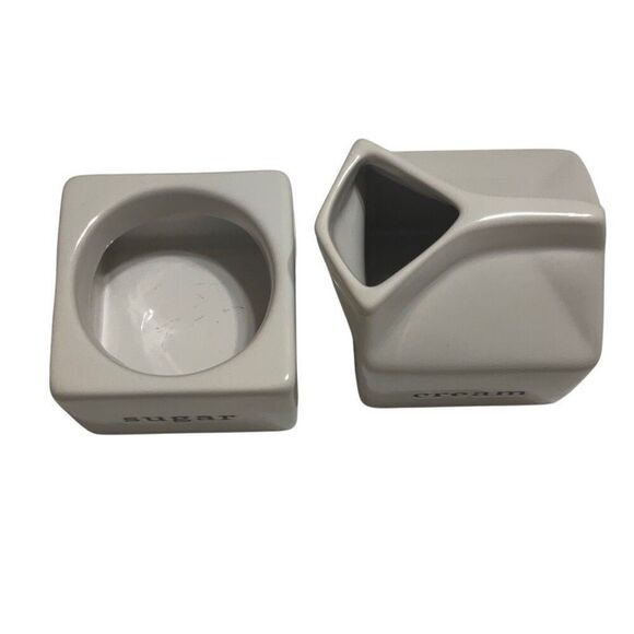 Crate&Barrel White Sugar and Cream Set - Picture 6 of 10